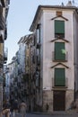 Typical houses construction in the old town of the city of Cuenc