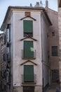 Typical houses construction in the old town of the city of Cuenc