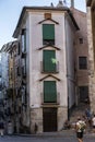 Typical houses construction in the old town of the city of Cuenc