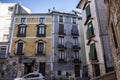 Typical houses construction in the old town of the city of Cuenc