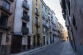 Typical houses construction in the old town of the city of Cuenc