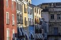 Typical houses construction in the old town of the city of Cuenca