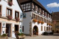 The typical houses in Eguisheim village in France Royalty Free Stock Photo