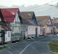 street view of old town in Cartisoara, Sibiu, Romania, Europe