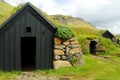 Typical houses of Skogar, Iceland Royalty Free Stock Photo