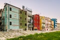 Typical houses in Sottomarina (Italy).