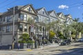 Typical Houses style of San Francisco Royalty Free Stock Photo