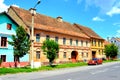 Typical houses. Urban landscape in the city Rupea-Reps, Transylvania. Royalty Free Stock Photo