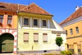 Typical houses in the village Biertan, Transylvania