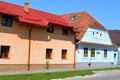 Typical houses in the village Bod, Transylvania Royalty Free Stock Photo