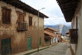 Typical houses in a village of the peruvian mountains.