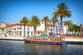 Typical houses at Vouga river. Aveiro Royalty Free Stock Photo