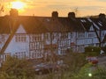 Typical houses in Wimbledon Chase in south-west London suburb near Wimbledon Royalty Free Stock Photo
