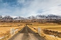 Typical Iceland landscape with road and mountains. Royalty Free Stock Photo