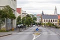 Typical Icelandic architecture in the city center, Reykjavik, Iceland