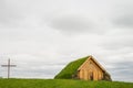 Typical icelandic church Royalty Free Stock Photo