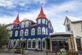 Typical icelandic house in Akureyri, north iceland