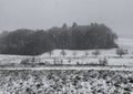 Typical image for June in the city of Bern, where snow is still present on the the hills where people run or do all kinds of sport