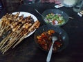 Typical indonesian food sate