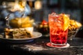 Typical Italian aperitif before dinner Royalty Free Stock Photo