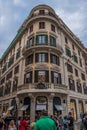 Typical Italian Building with the Moncler store in front of Spagna Square in Rome, Italy Royalty Free Stock Photo