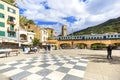 Typical Italian coastal town, square and colorful houses, Cinque Terre, Monterosso, Italy Royalty Free Stock Photo