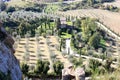 Typical Italian cypresses landscape, Umbria Royalty Free Stock Photo