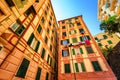Typical italian houses in Genoa, Italy