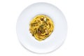 Typical Italian Pasta `pasta con le sarde` Royalty Free Stock Photo