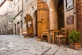 Typical Italian restaurant in the historic alley