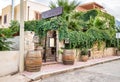 Typical Italian restaurant of San Vito Lo Capo, Italy Royalty Free Stock Photo