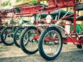 Typical Italian Rickshaws - Close Up Royalty Free Stock Photo