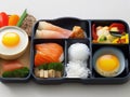 Typical Japanese bento with various fillings