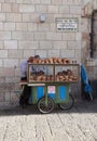 Typical Jerusalem Bagel Cart at Jaffa Gate