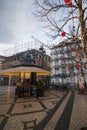 Plaza Luis de Camoes on Lisbon city