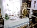 typical interior of a peasant house kitchen Royalty Free Stock Photo