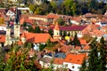 Typical landscape of the city Brasov, Transylvania, Romania. Cvartal Schei.