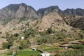 Typical landscape on Gomera island, Spain Royalty Free Stock Photo