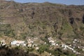 Typical landscape on Gomera island, Spain Royalty Free Stock Photo