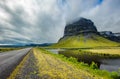 Typical landscape of Iceland. Scenic road