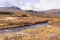 Typical landscape in Jotunheim National Park in Norway during autumn time in the BeitostÃÂ¸len area overlooking the Leirungsae