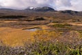 Typical landscape in Jotunheim National Park in Norway during autumn time in the BeitostÃÂ¸len area overlooking the Leirungsae Royalty Free Stock Photo