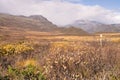 Typical landscape in Jotunheim National Park in Norway during autumn time in the BeitostÃÂ¸len area overlooking the Leirungsae