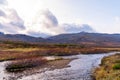 Typical landscape in Jotunheim National Park in Norway during autumn time in the BeitostÃÂ¸len area overlooking the Leirungsae