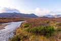 Typical landscape in Jotunheim National Park in Norway during autumn time in the BeitostÃÂ¸len area overlooking the Leirungsae