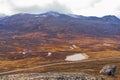 Typical landscape in Jotunheim National Park in Norway during autumn time in the BeitostÃÂ¸len area overlooking the Leirungsae