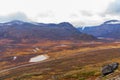 Typical landscape in Jotunheim National Park in Norway during autumn time in the BeitostÃÂ¸len area overlooking the Leirungsae