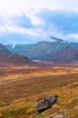 Typical landscape in Jotunheim National Park in Norway during autumn time in the BeitostÃÂ¸len area overlooking the Leirungsae