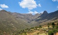 Typical Landscape in Lesotho Royalty Free Stock Photo