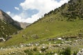 Typical landscape in Pamir-alay mountains